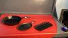 (3) CAST IRON PANS - CORN BREAD PAN, SMALL OVAL FRYPAN, ROUND PAN