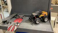 (2) SKATE BOARDS + RC TRUCK (NO CONTROLLER)