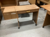 2 SMALL DESKS W/ DROP DOWN EXTENSION