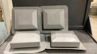 (4) PLASTIC &ldquo;DURAFLO&rdquo; VENT COVERS