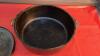 BROWNING CAST IRON 3-LEGGED POT W/ LID & HANDLE - 4