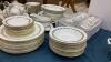 LARGE "FOLEY" BONE CHINA DISH SET - "ALEXANDER". COMES WITH TOTE & STORAGE UNITS - 5