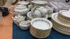 LARGE "FOLEY" BONE CHINA DISH SET - "ALEXANDER". COMES WITH TOTE & STORAGE UNITS - 6