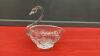 PINWHEEL CRYSTAL SWAN CANDY DISH