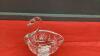 PINWHEEL CRYSTAL SWAN CANDY DISH - 2