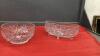 (2) PINWHEEL CRYSTAL BOWLS