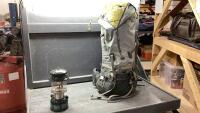 LARGE BACKPACK WITH BLANKETS + COLEMAN LANTERN