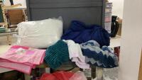 (2) BAGS W/ BEDDING & (2) PILLOWS