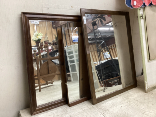 3 HEAVY DRESSER MIRRORS