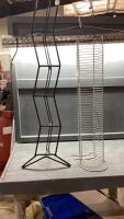 (2) METAL CD/DVD RACKS
