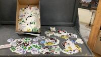 BOX OF OIL PATCH STICKERS