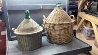 WINE CARBOYS IN HOLDERS - DIFFERENT SIZES