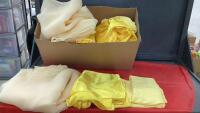 BOX OF SHEER & SATIN MATERIAL