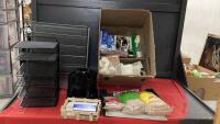 BOX OF OFFICE SUPPLIES