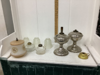 LAMP PARTS AND PIECES OF OIL LAMPS