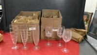 (2) BOXES W/ DRINKING GLASSES