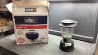 COLEMAN BATTERY LANTERN +. WEBER &ldquo;SMOKEY JOE&rdquo; CHARCOAL GRILL