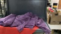 BOX W/ PURPLE SHEER FABRIC - LARGE AMOUNT