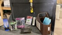BAG W/THERMOSTAT,FLASHLIGHTS, AIR PURIFIER, NOTEBOOK CAR ADAPTER, BATTERY CHARGER , IPOD ESSENTIALS KIT