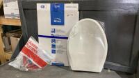 BEMIS TOILET SEAT + MASTER PLUMBER WASHER HOSE