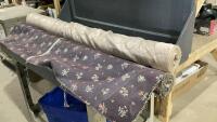 (2) ROLLS OF FABRIC - BROWN TONES