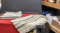 (2) COTTON AREA RUGS