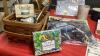 LAMINATED REUSEABLE WALL CALENDER, SPARE TIRE COVER (BIGFOOT), WATCH STRAP, PARK & LANE BRACELET, CANDLES, A FEW DVD'S - 6