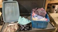 GOOD TOTE WITH FABRIC PIECES