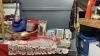 (2) BOXES W/ WILLOW TREE ORNAMENTS, FRAMES, GLASS PLATTER, WICKER BASKET, CERAMIC WALL DECOR