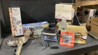 (2) BOXES - VACUUM BAG SEALER, SLICER, PASTA MAKER, SILVERWARE