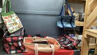 (2) TOTES W/ VARIOUS STYLE BAGS