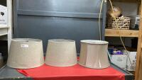 (3) LAMP SHADES
