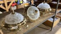 SHELF #14 - (3) LIGHT FIXTURES