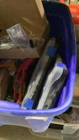 SHELF #8 - MISC TOOLS, TAPE, SOCKET, FAUCET