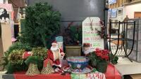 BAG & GOOD LIDDED TOTE W/ CHRISTMAS DECOR