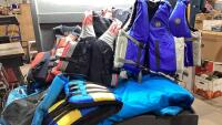 SHELF #6 - LIFE JACKETS + BOAT TUBE
