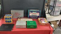 BOARD GAMES - BALDERDASH, MAD GAB, SCRABBLE, WATCH YO MOUTH