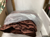 BOX OF CHRISTMAS LINENS AND CRUSHED VELVET DRAPERY - 2