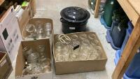 ENAMEL CANNER W/ (4) DOZEN JARS AND A JAR LIFTER