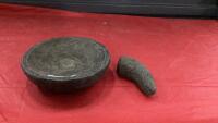 STONE MORTAR & PESTLE