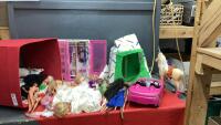 BIN W/ BARBIES & ACCESSORIES