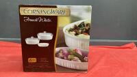 FRENCH WHITE CORNING WARE CASSEROLE SET