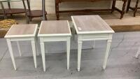 SET OF 3 NESTING TABLES...MATCHES LOT #416