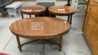 3-PIECE OVAL LIVING ROOM SET