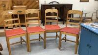 (4) RETRO KITCHEN CHAIRS