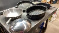LARGE ROASTER, WOK, SMALL ROASTER
