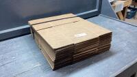 STACK OF CARDBOARD BOXES - 10&rdquo; X 8&rdquo; X 6&rdquo;