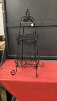 2-TIER METAL FRUIT BASKET
