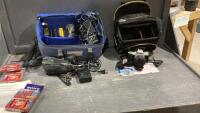 (1) CANON MOVIE CAMERA + (1) PENTAX 35MM CAMERA WITH ACCESSORIES