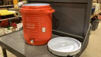 LARGE RUBBERMAID COOLER WITH SPIGOT